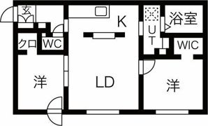 Next Ave.TSUKISAMU（ネクストアベニューツキの間取り画像