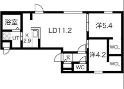 PIEDRA NAKANOSHIMAの間取り画像
