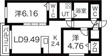 ル・ヌアージュ宮の沢の間取り画像