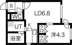 ディオグラシア琴似の間取り画像