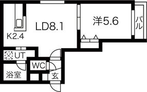 アヴェニール中島公園の間取り画像