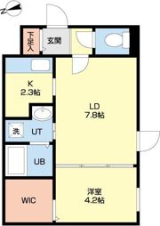 Progress東区役所前の間取り画像