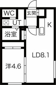 RESIDENCE SHINMEI MIYANOMORIの間取り画像