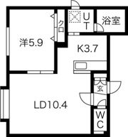 アイリス菊水の間取り画像