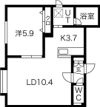 アイリス菊水の間取り画像