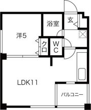 パークハイム12.7の間取り画像