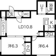 ラ・グラン中の島の間取り画像