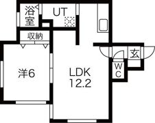 レユシール山鼻南の間取り画像