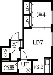 ALPHA山鼻の間取り画像