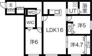 CreaResidence元町の間取り画像