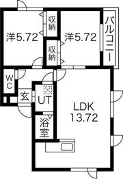 カーサ西町の間取り画像