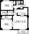 アイリス壱番館の間取り画像