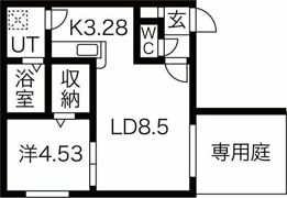 インフィニト平岸一条の間取り画像