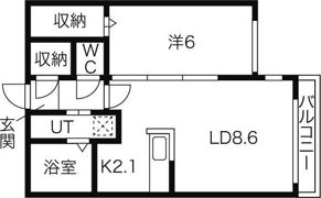 フレシールN20美香保公園の間取り画像