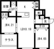 URBAN FLATS 中の島の間取り画像
