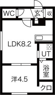 クレアメゾン南平岸の間取り画像