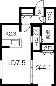 ラフィナート美園プロッシモの間取り画像