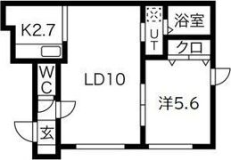 グランメール幌西Aの間取り画像