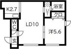 グランメール幌西Aの間取り画像