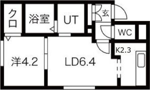 Pine hills東区役所前の間取り画像