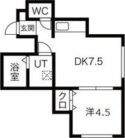 フォンテーヌ新道東の間取り画像