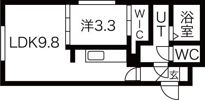 CENTRAL PARK南12条の間取り画像