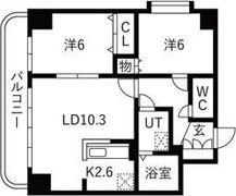 ヴィアーレ20の間取り画像