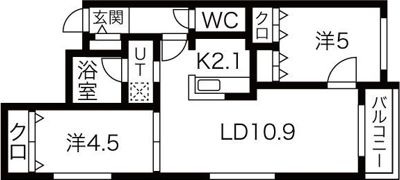 ブランシャール大通EASTの間取り画像