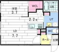 LIISA北大EASTの間取り画像