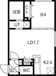 Mut月寒西の間取り画像
