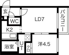 Marisol宮の沢の間取り画像