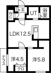 ミカエルアルファVI（ミカエルアルファシックス）の間取り画像