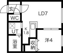 EXCEL学園前の間取り画像