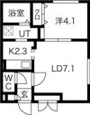 RENT二十四軒の間取り画像