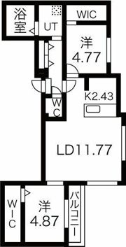 アールズコート南15条の間取り画像