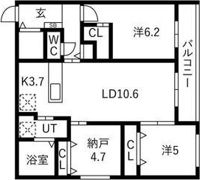 ヴィレッジ円山テラスの間取り画像