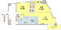 エナコート大通22の間取り画像