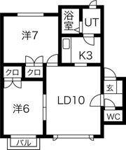 グランヴェール川沿 IIIの間取り画像