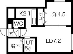 Flan N3の間取り画像