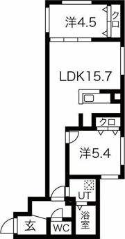 Asterope厚別南の間取り画像