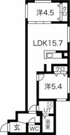 Asterope厚別南の間取り画像