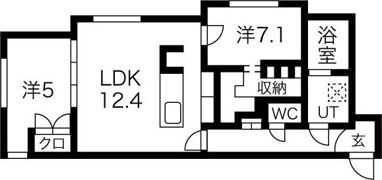 COMSAP SHINSAPPOROの間取り画像