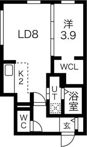 montanaSAKAEDORI（モンタナサカエドオリ）の間取り画像