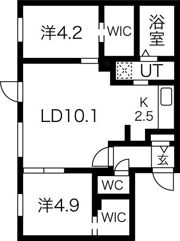 NOVA北円山の間取り画像
