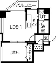 クラージュ南円山の間取り画像