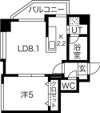クラージュ南円山の間取り画像