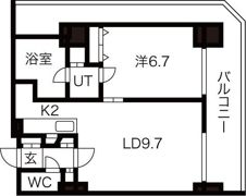 グランドタワー札幌の間取り画像