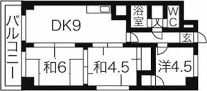 グランドパレス啓明の間取り画像