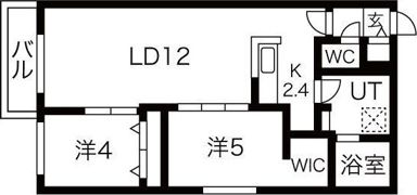 ホクエイヒルズの間取り画像
