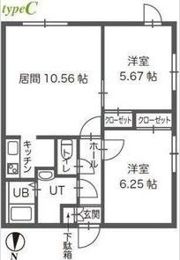 ル・ノール平岸の間取り画像